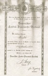 Urkunde von 1872